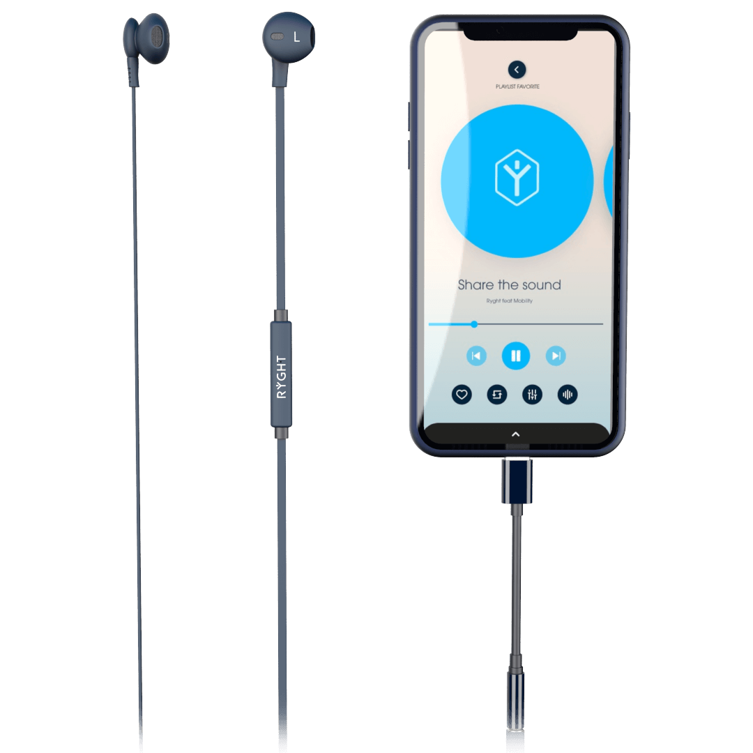 Ecouteurs filaires pour smartphone avec jack 3.0mm ou USB-C